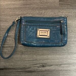 Nicole by Nicole Miller Blue Wristlet